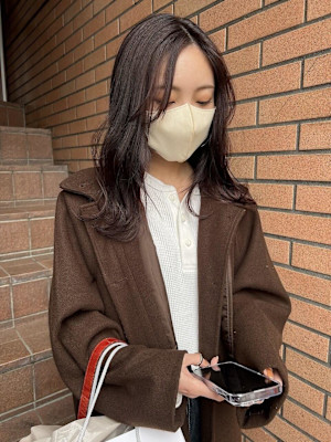 【Look at】ニュアンスカラーベージュピンクミディ