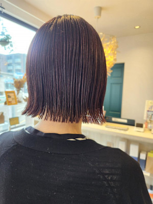 切りっぱなしボブ