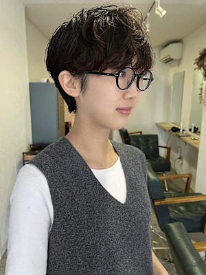 ニュアンスパーマ/ナチュラルパーマ/ショート__下北沢