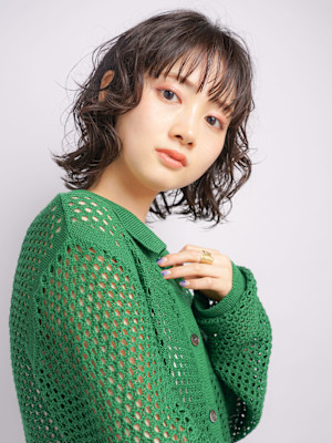 ★ボブパーマ＋シースルーバング