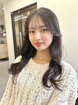 ☆モテ愛されフルバング韓国風ワンホン髪質改善