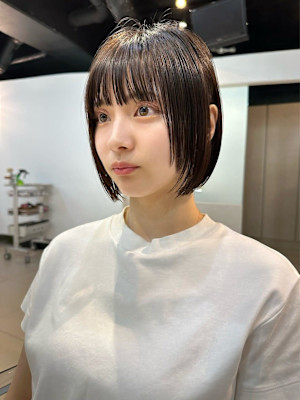 ★20代30代ナチュラルボブ／お洒落さん必見