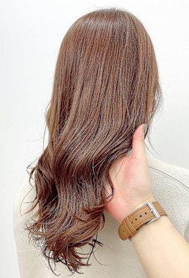 ★20代30代ミディアムやわらかニュアンスなオレンジベージュ