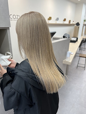 ★20代30代透明感ケアブリーチハイトーンベージュ