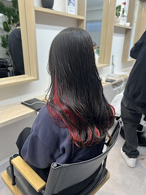 インナーカラー/ロカビリーレッド☆