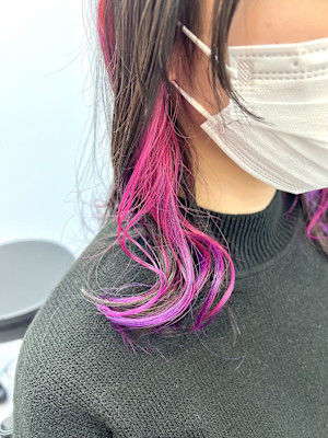 ☆10代20代/お洒落インナーカラー／イヤリングカラー