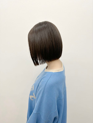★20代30代ぱつっとボブフルバングイメチェン