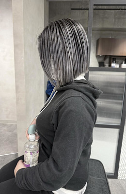 ★切りっぱなしボブに映えるバレイヤージュ★