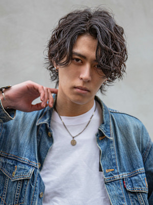 【小久保style】メンズカットツーブロックツイストウルフ