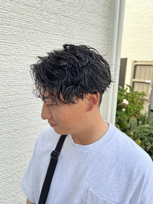 センターパーマ×MIXパーマ