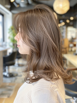 savon hair design casa+×ミディアム