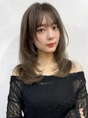 レイヤーカットレイヤーロングワンカール