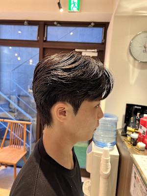 ２ヶ月前のパーマを活かして◎メンズ韓国ヘア　カルマパーマ