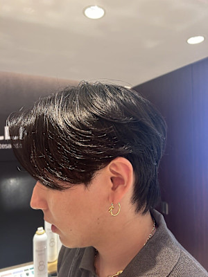 韓国ヘア センターパート ウルフ カルマパーマ 表参道