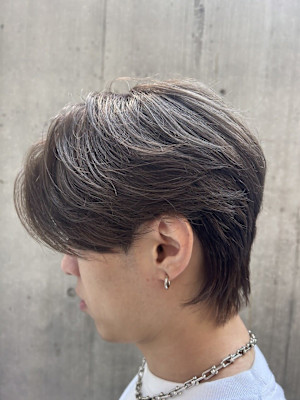 韓国ヘア センターパートウルフ カルマパーマ 表参道