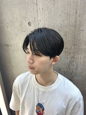 韓国風ヘア/シースルーマッシュ/ダウンパーマ/表参道