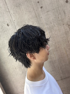 テテ風シャドウパーマ