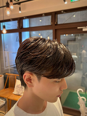 韓国風カルマパーマ 韓国ヘア メンズ 原宿 表参道