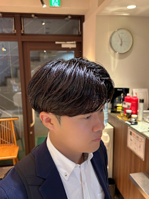 韓国風カルマパーマ 韓国ヘア メンズ 原宿 表参道