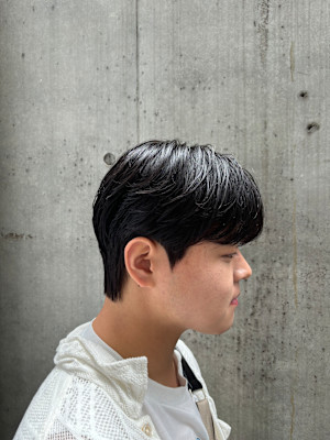 韓国風ダウンパーマ 韓国スタイル メンズカット 原宿 表参道