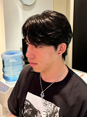 韓国風カルマパーマ 韓国スタイル メンズカット 原宿 表参道