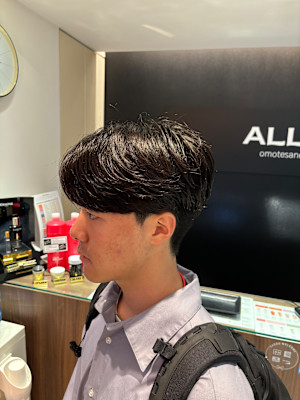 韓国風カルマパーマ 韓国スタイル メンズカット 原宿 表参道