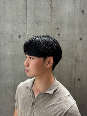 韓国風カルマパーマ 韓国スタイル メンズカット 原宿 表参道