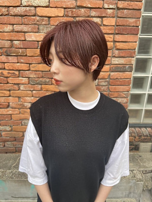 レッドブラウン/ハンサムショート/keshiki大名