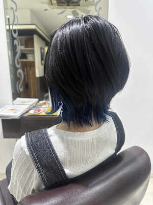 ショートウルフ　ブルー