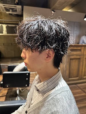 ふんわりくしゃっと無造作パーマ