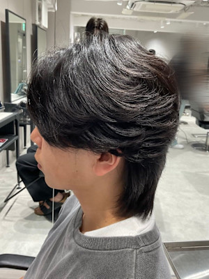 【カルマパーマ】メンズヘア/メンズパーマ/センターパート