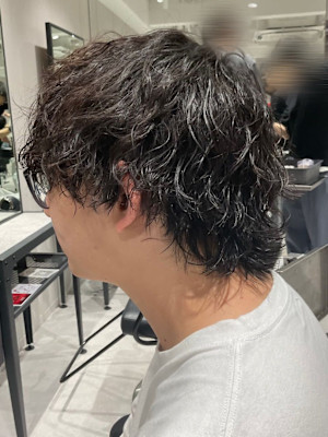 【波巻きスパイラルパーマ】ブリーチパーマ/メンズカット/池袋