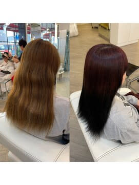 ブリーチ履歴縮毛矯正