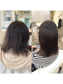 ブリーチ履歴縮毛矯正