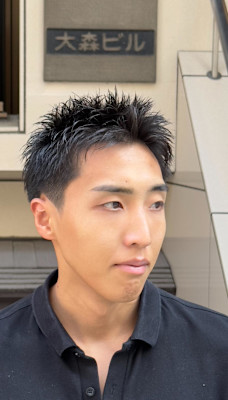 スパイキーショート　ザクザクショート　メンズ短髪