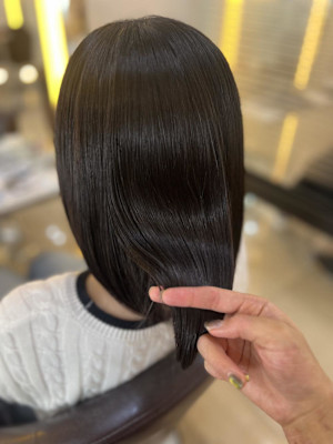 ≪縮毛矯正≫地毛のように柔らかな矯正