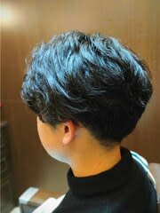 クール男子　柔らかふんわりパーマスタイル