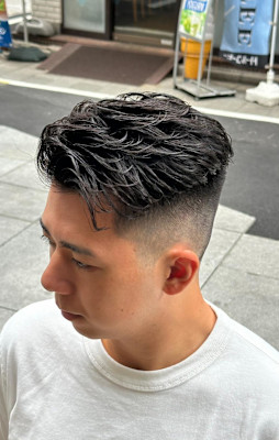 日本橋パーマ　アイロンパーマ　ビジネススタイル