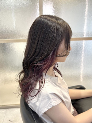 インナーカラーピンク♪