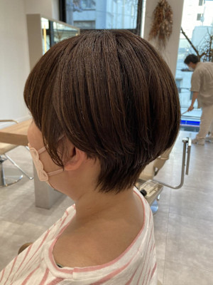 すっきり丸みショートボブ