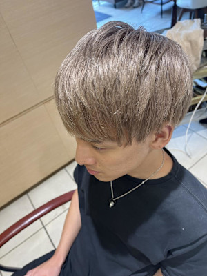 メンズブリーチカラーブロンドベージュ 