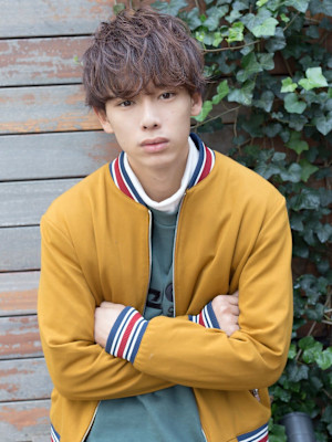 メンズカット　マッシュ　ニュアンスパーマ