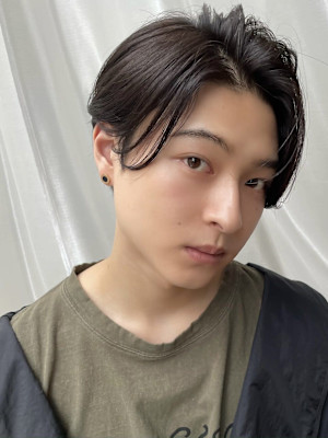 メンズカット　かきあげ　ニュアンスパーマ