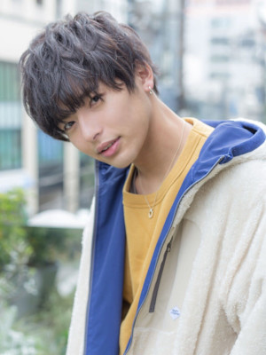 メンズカット　マッシュカット　ニュアンスパーマ