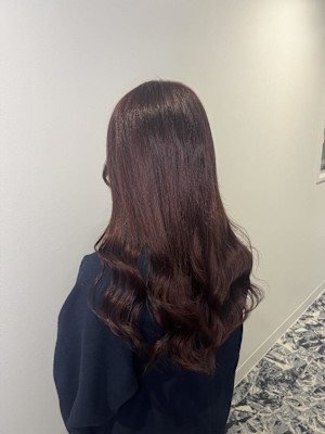 ダークチェリーカラーにしたお客様！