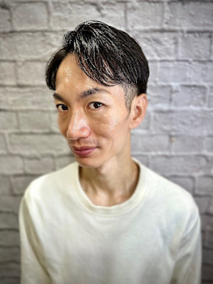 ビジネスマン×ツーブロック73分けスタイル【理容室】