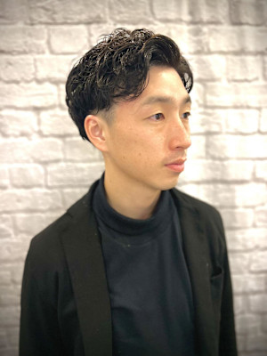 時短セットオシャレパーマ【床屋】