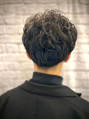 時短セットオシャレパーマ【床屋】