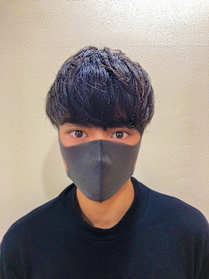 重めマッシュ　韓国風【理容室】