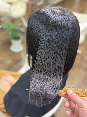 縮毛矯正×髪質改善×カラー